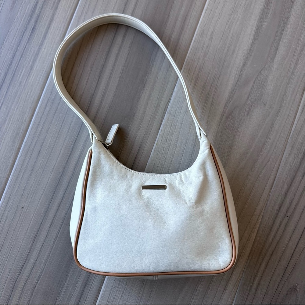 Vintage Perry Ellis Leather Shoulder Bag